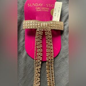 New w/Tags Sunday-Stat Brand Hair Accessory Clip/barrette-Cubic Zirconia Stones